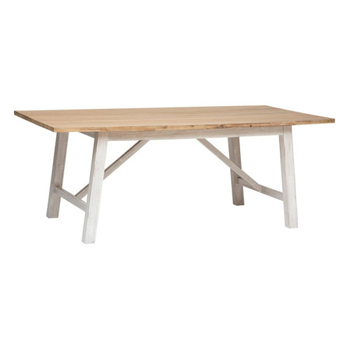 Table à manger blanche en acacia  3S. x Home  - Table design