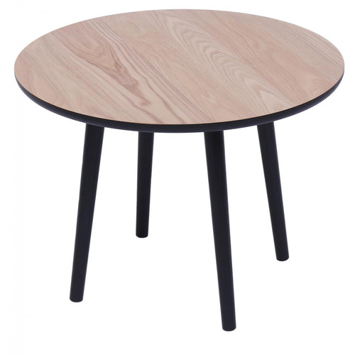 Table Appoint GINZA Scandinave en Pin Pieds Noirs - 3S. x Home - Table d appoint design