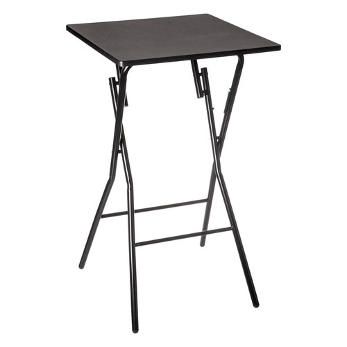 Table Bar Pliante 60 x 60 cm Noir 3S. x Home  - Table industrielle