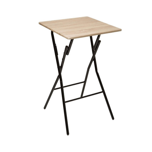 Table de bar pliante 2 places effet bois 3S. x Home  - Table design