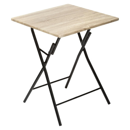 Table Pliante 60 x 60 cm Bois 3S. x Home  - Table industrielle