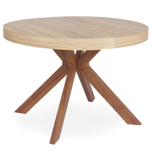 Table ronde extensible MYRIADE Sonoma 3S. x Home  - Table en bois design