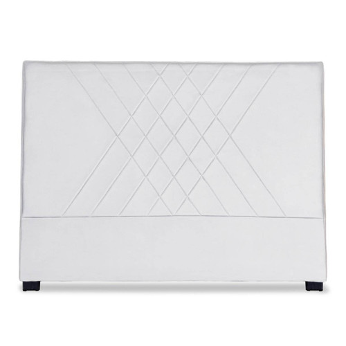 Tête de lit Diam 160cm Simili P.U. Blanc 3S. x Home  - Tete de lit simili cuir
