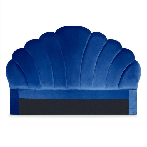 Tête de lit Mermaid 160 cm Velours Bleu 3S. x Home  - Têtes de Lit