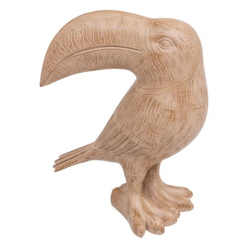 Toucan en résine H30cm beige 3S. x Home  - Statue resine design