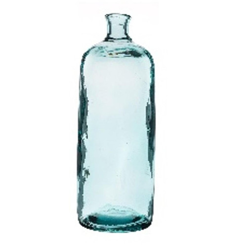 Vase "Imet" en verre recyclé transparent H 42 cm