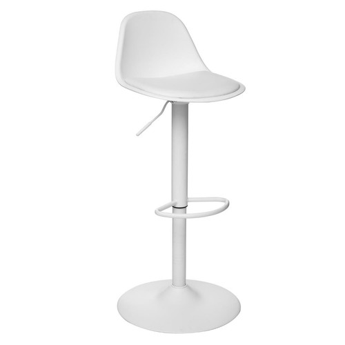 Chaise De Bar Ajustable AIKO Blanc 3S. x Home  - Tabouret de bar blanc design
