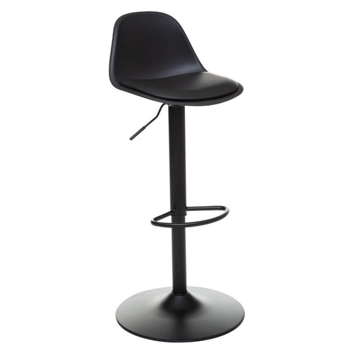 Chaise De Bar Ajustable AIKO Noir 3S. x Home  - Tabouret de bar noir design