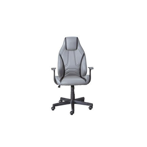 Chaise de bureau LYSANDER Gris Noir - 3S. x Home - Edition Industriel Meuble Rangement