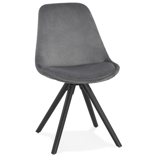 Chaise Gris JONES 3S. x Home  - Chaise design et tabouret design