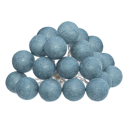 Guirlande Led Secteur 20 Boules bleues D6cm - 3S. x Home - Guirlande