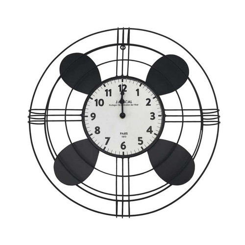 Horloge Helice Vintage Noir 3S. x Home  - Horloge metal design