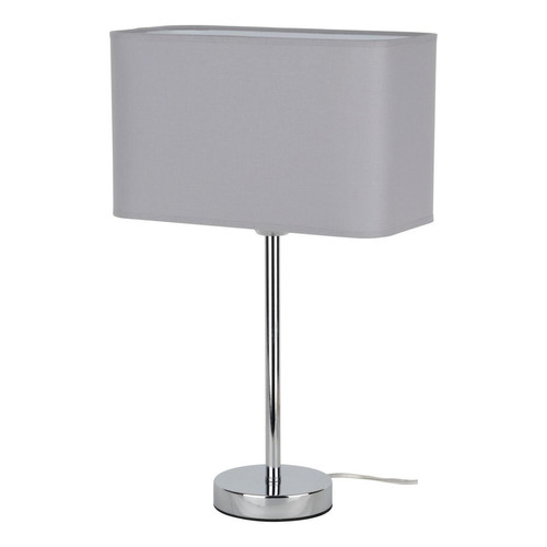 Lampe à poser 1xE27 Max.25W Chrome/PVC transparent/Gris Cadre Britop Lighting  - Lampe a poser design