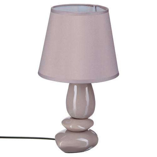 Lampe galet en céramique beige 3S. x Home  - Lampe a poser design