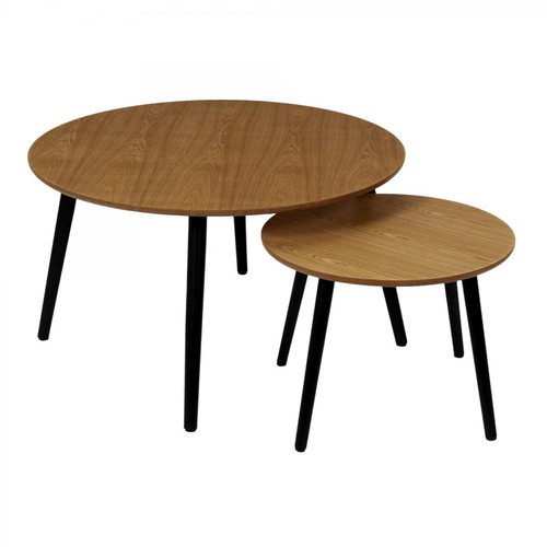 Lot de 2 Tables Gigogne Ronde Monroe 3S. x Home  - Table d appoint design