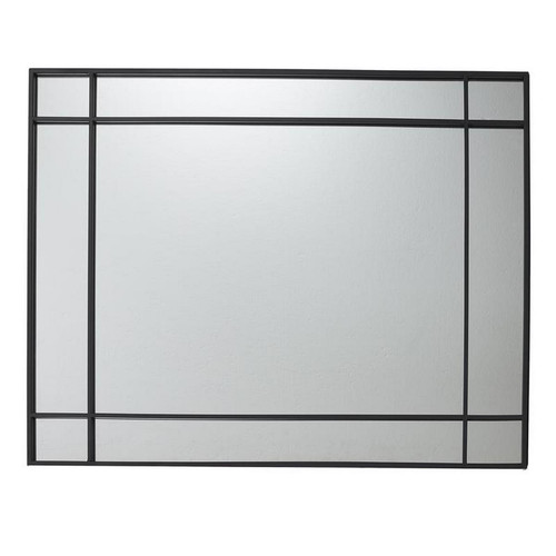Miroir Rectangle Art Déco Noir 3S. x Home  - Miroir verre
