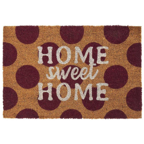 Paillasson Pois Home Sweet Home en Fibre De Coco Multicolore  3S. x Home  - Paillasson design
