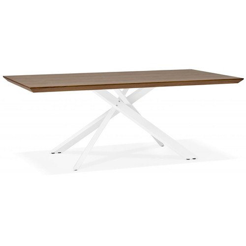 Table à Manger Couleur Noyer ROYALTY 3S. x Home  - Table en bois design