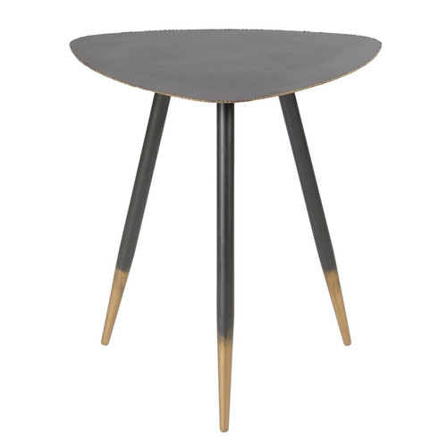 Table Basse 50cm en Métal Noir et Doré EDNA 3S. x Home  - Tables basses scandinaves