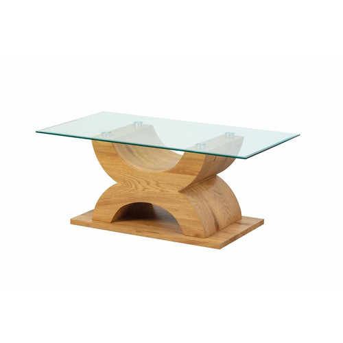 Table Basse X Imitation Chêne artisan
