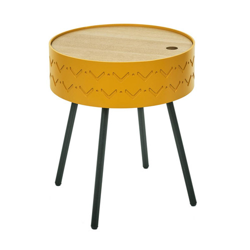 Table Coffre EUGENIE Moutarde 3S. x Home  - Table d appoint design