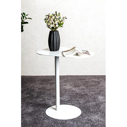Table d'appoint design en métal blanc  3S. x Home  - Table d appoint design