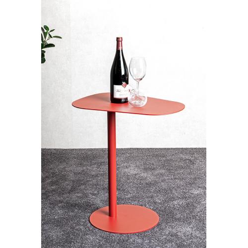 Table d'appoint design en métal rouge 3S. x Home  - Table d appoint design
