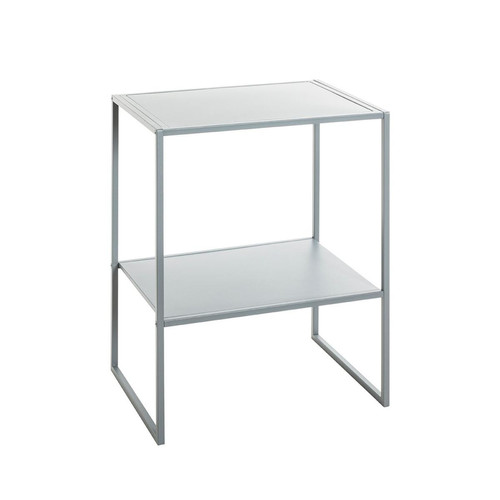 Table d'appoint double plateau en métal gris  3S. x Home  - Table d appoint design