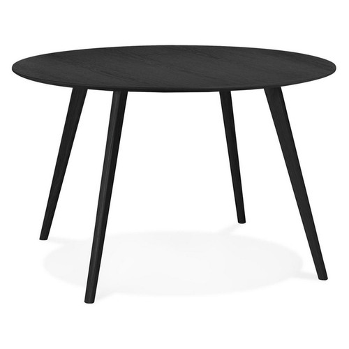 Table De Salle  à Manger Design CAMDEN Style Scandinave Noir 3S. x Home  - Table a manger bois design