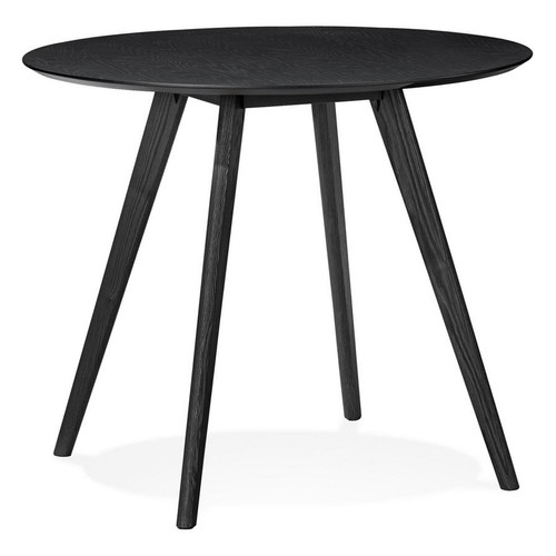 Table De Salle  à Manger Design SPACO Style Scandinave Noir 3S. x Home  - Table en bois design