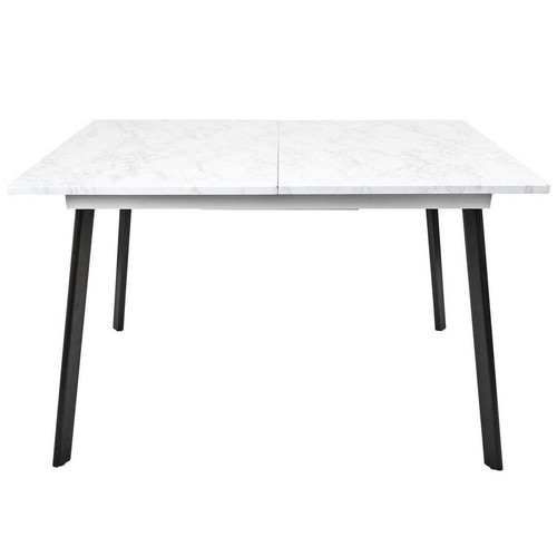 Table Extensible Imitation Marbre Blanc 3S. x Home  - Table console bois