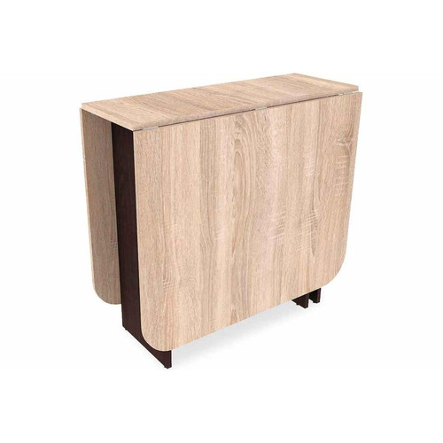 Table Extensible Chêne Clair Pieds Marron Pedestali 3S. x Home  - Table design