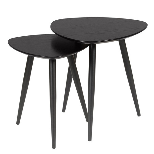 Tables d'Appoint Gigognes Noir NEO 3S. x Home  - Table d appoint noire