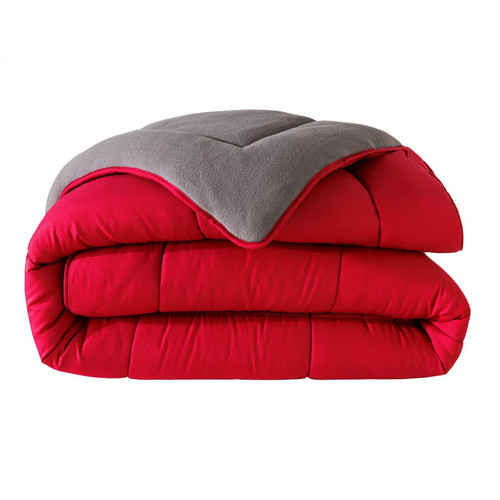 Couette HEBE 400 g/m² rouge en polyester - becquet - Becquet meuble & déco