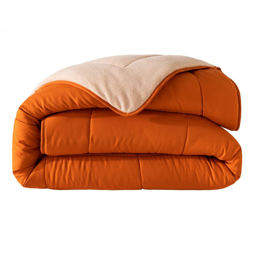 Couette 200x200 HEBE 400 g/m² orange en polyester becquet  - Chambre lit