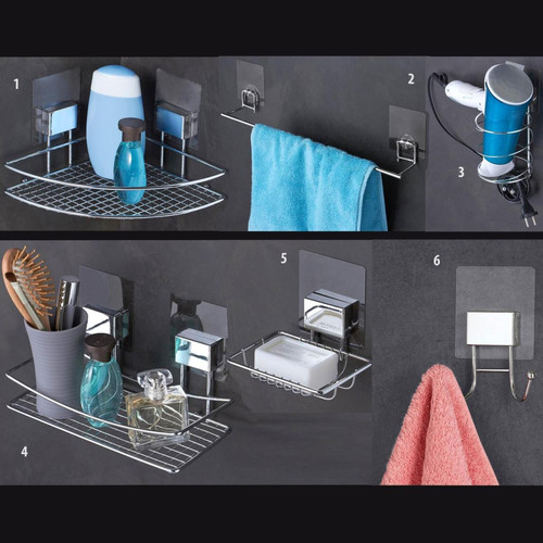 Crochet Double Electrostatique DECLIC  becquet  - Deco salle de bain design