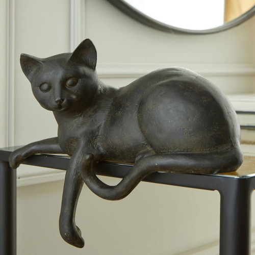 Statuette chat BOMBEY CAT becquet  - Statue noire