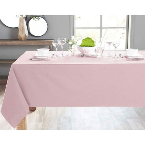 Nappe LONA rose poudré en coton becquet  - Linge de table