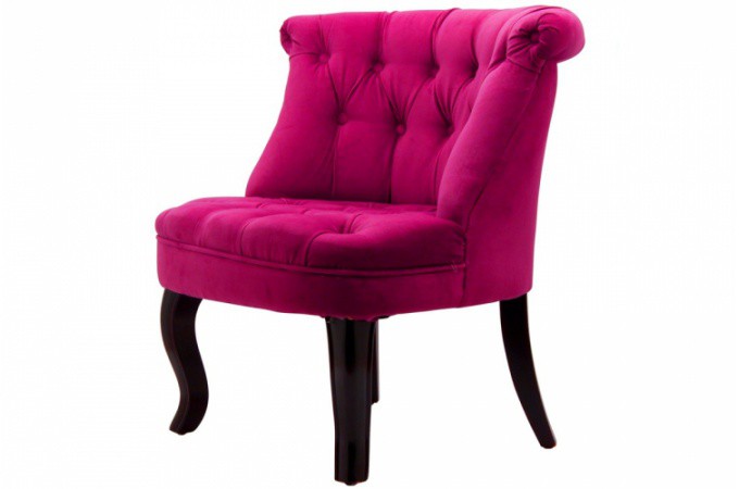 chaise capitonnee rose