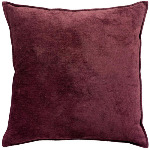 Coussin Coton Velor Prune - 3S. x Home - Coussin design
