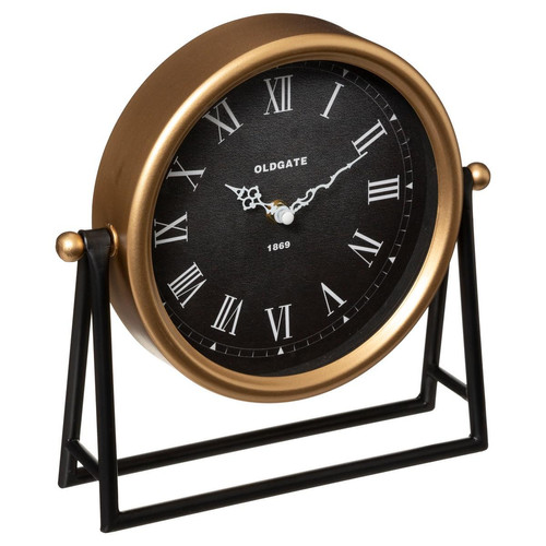 Horloge à Poser Métal 26 x 26 cm Luca 3S. x Home  - Cadeau saint valentin deco