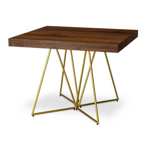 Table Extensible NEILA Marron Noisette 3S. x Home  - Table console bois