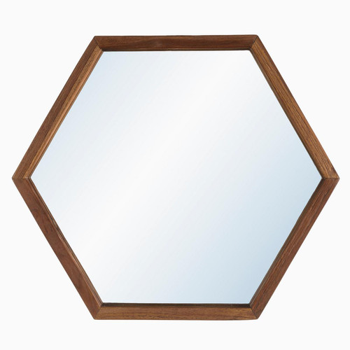 Miroir SIXTINE "L" forme hexagone Macabane  - Miroir rond ovale design