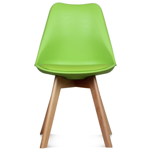 Chaise Design Style Scandinave Vert ESBEN DeclikDeco  - Chaise verte
