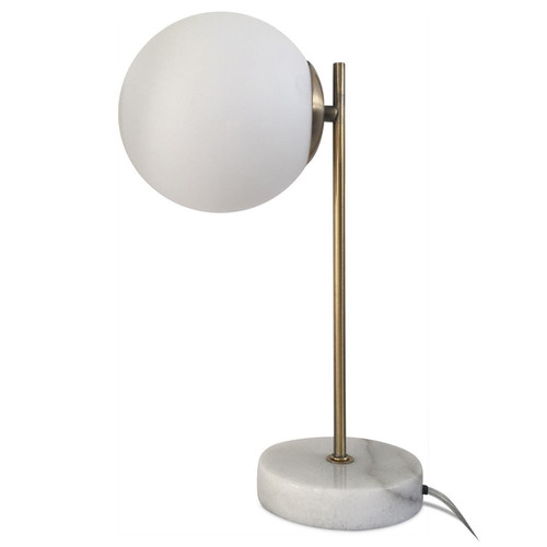 Lampe Marbre Blanc EBONY DeclikDeco  - Lampe ceramique