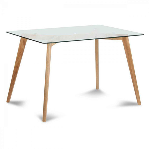 Table FIORD Rectangle DeclikDeco  - Table en verre design