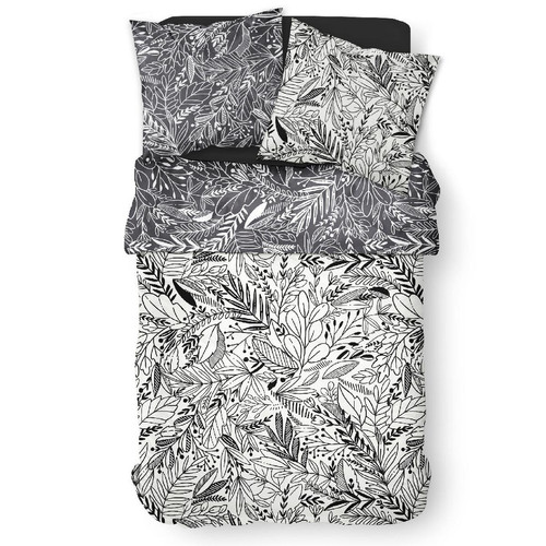 Parure de lit 2 personnes Coton Zippée Imprimé Mawira Rose - Today - Today meuble & déco