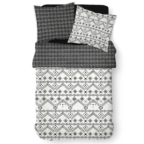 Parure de lit 2 personnes Coton Zippée Imprimé Mawira Sarah - Today - Today meuble & déco