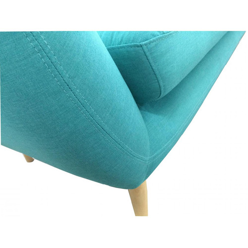 Canapé droit Turquoise