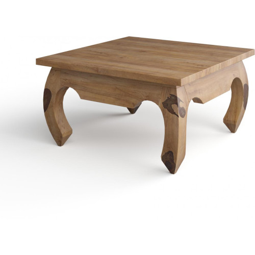 Table basse carrée en bois naturel KABAENA